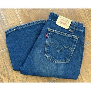 VTG Levis 525 Jeans‎ Nouveau Low Rise Boot Cut 10 M (32x31) Y2K Blue Denim Dark